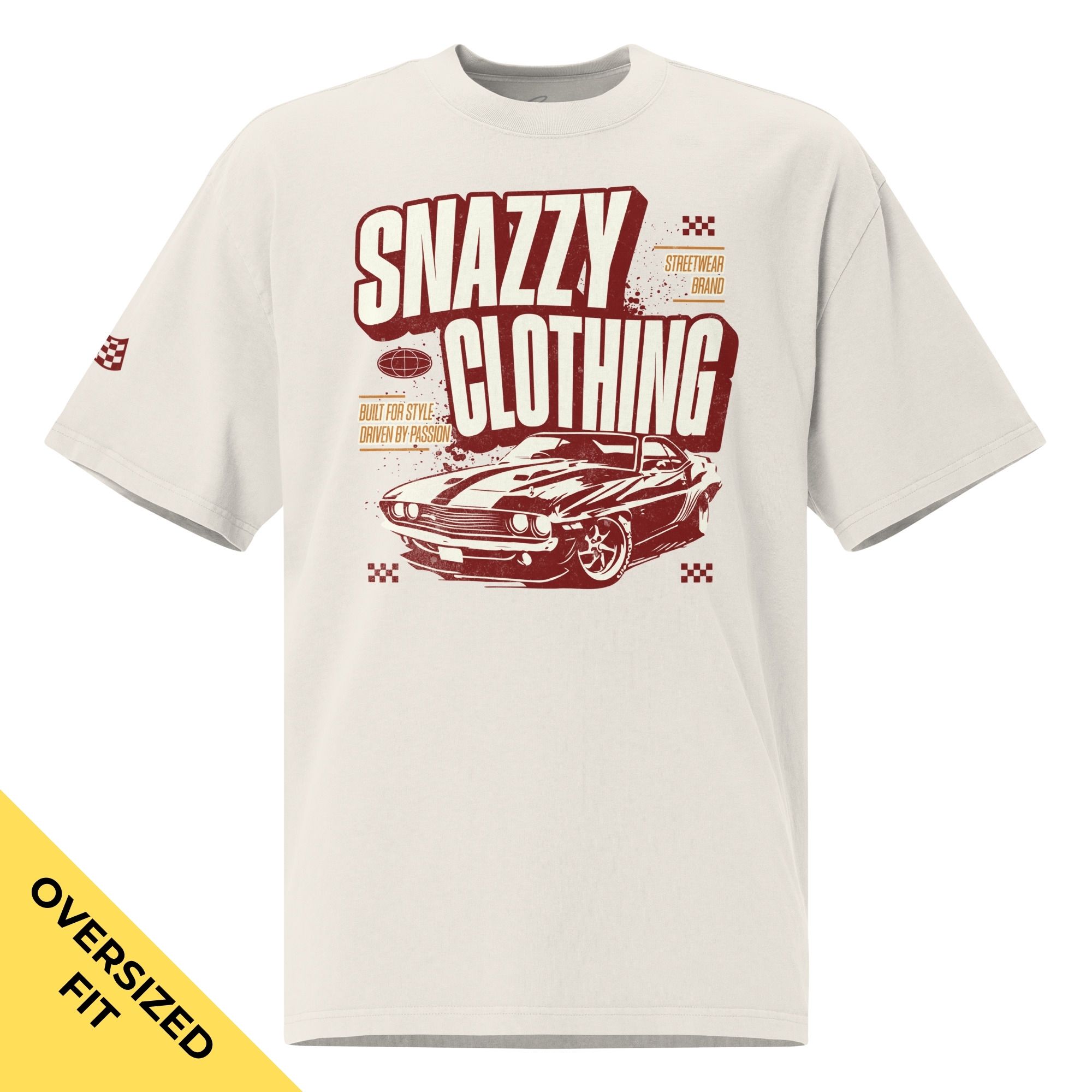 RACER OVERSIZED FADED T-SHIRT