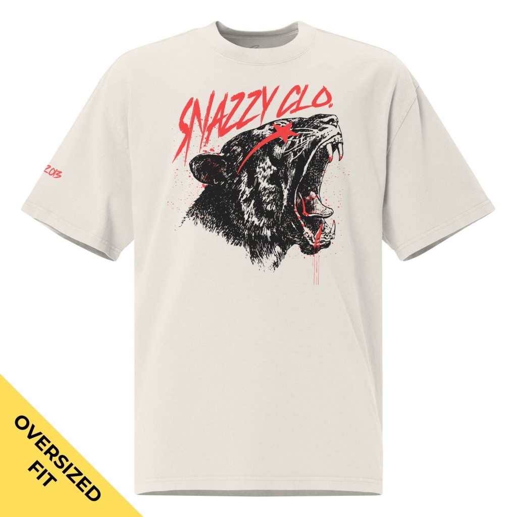 Viliancy Oversized Faded T-Shirt Beige von SNAZZY CLOTHING