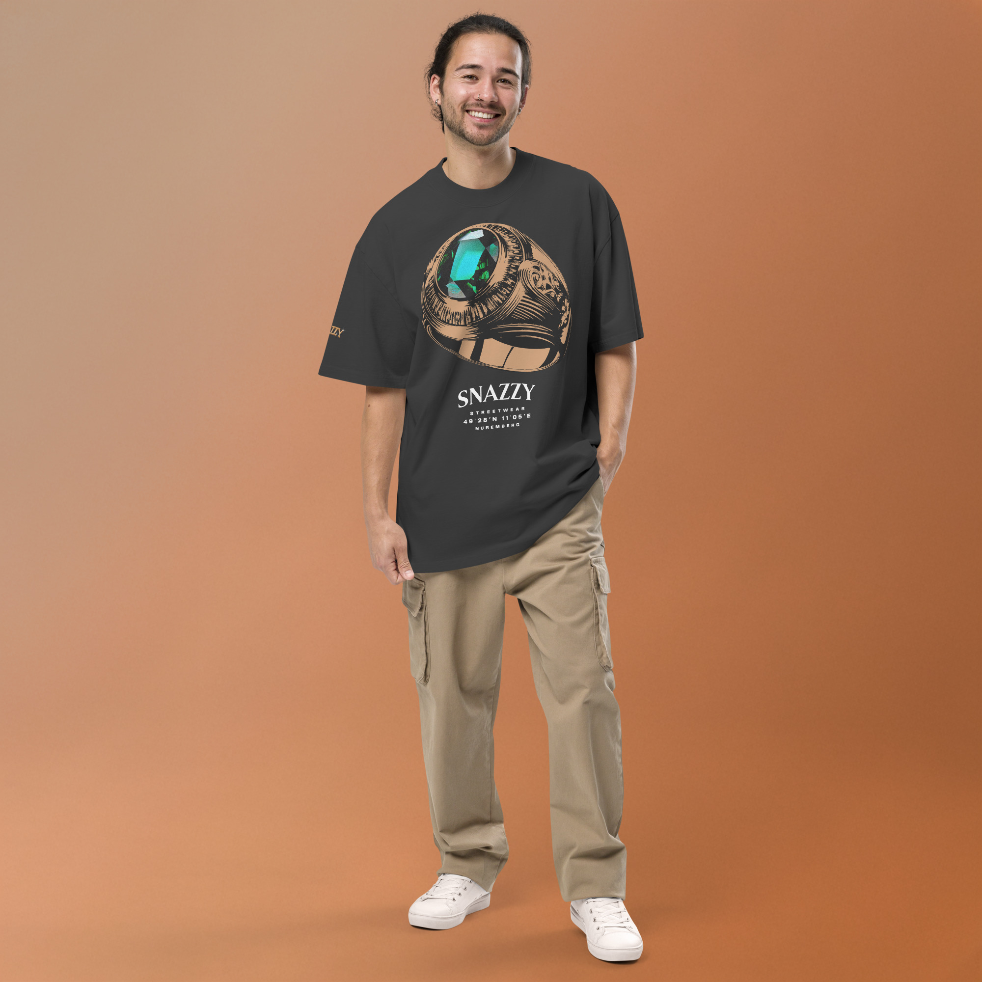 IMPERIAL RING OVERSIZED FADED T-SHIRT – Bild 5