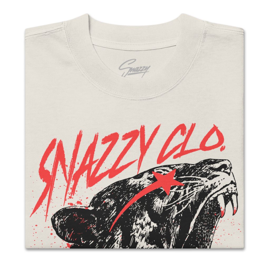 Viliancy Oversized Faded T-Shirt Beige von SNAZZY CLOTHING – Vorderansicht
