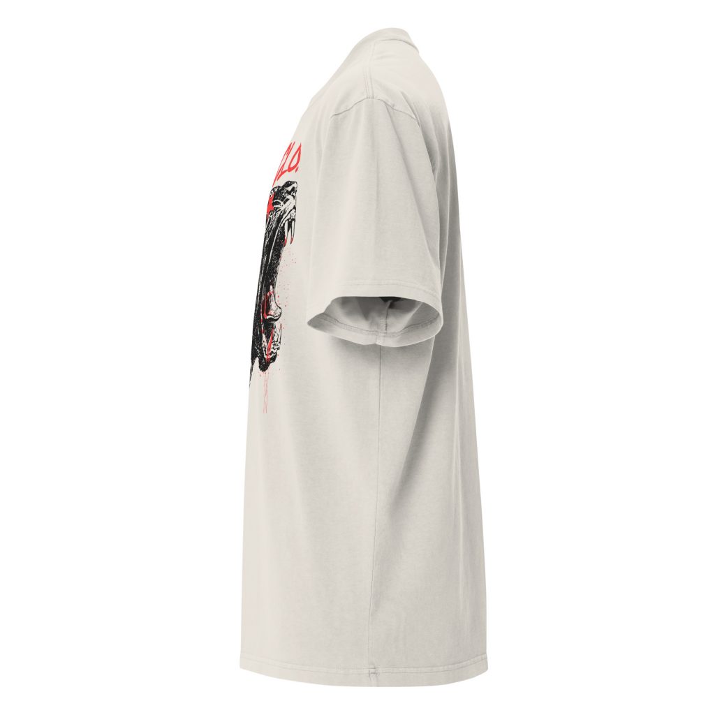 Viliancy Oversized Faded T-Shirt Beige von SNAZZY CLOTHING – Seitenansicht