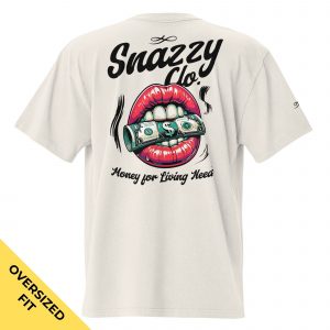 MONEY FOR LIVING NEEDS OVERSIZED FADED T-SHIRT