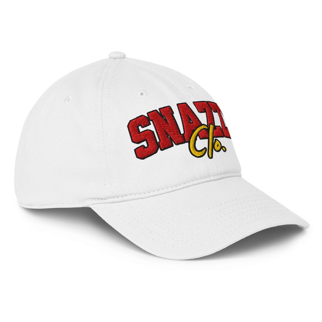 Xo Baseball Cap Weiß von SNAZZY CLOTHING – Vorderansicht
