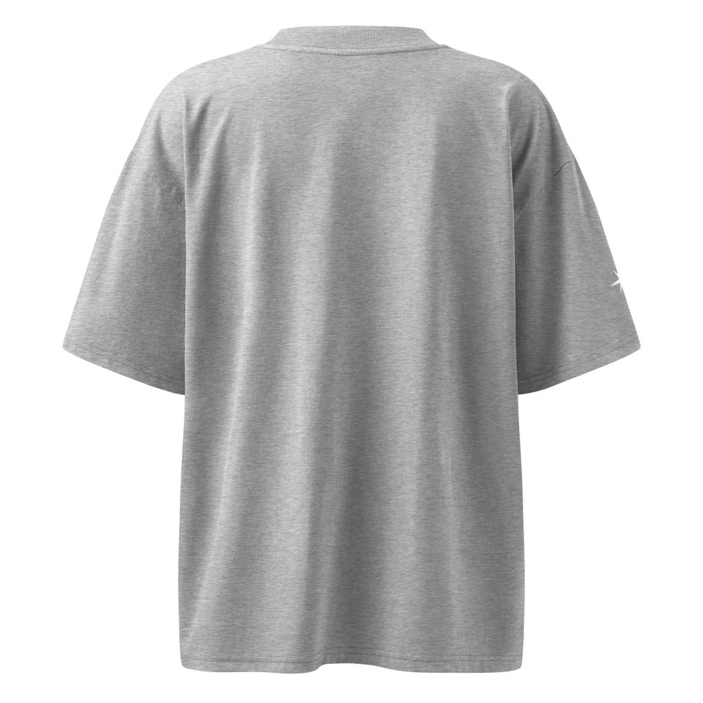 Soul Oversized T-Shirt Grau von SNAZZY CLOTHING – Rückansicht