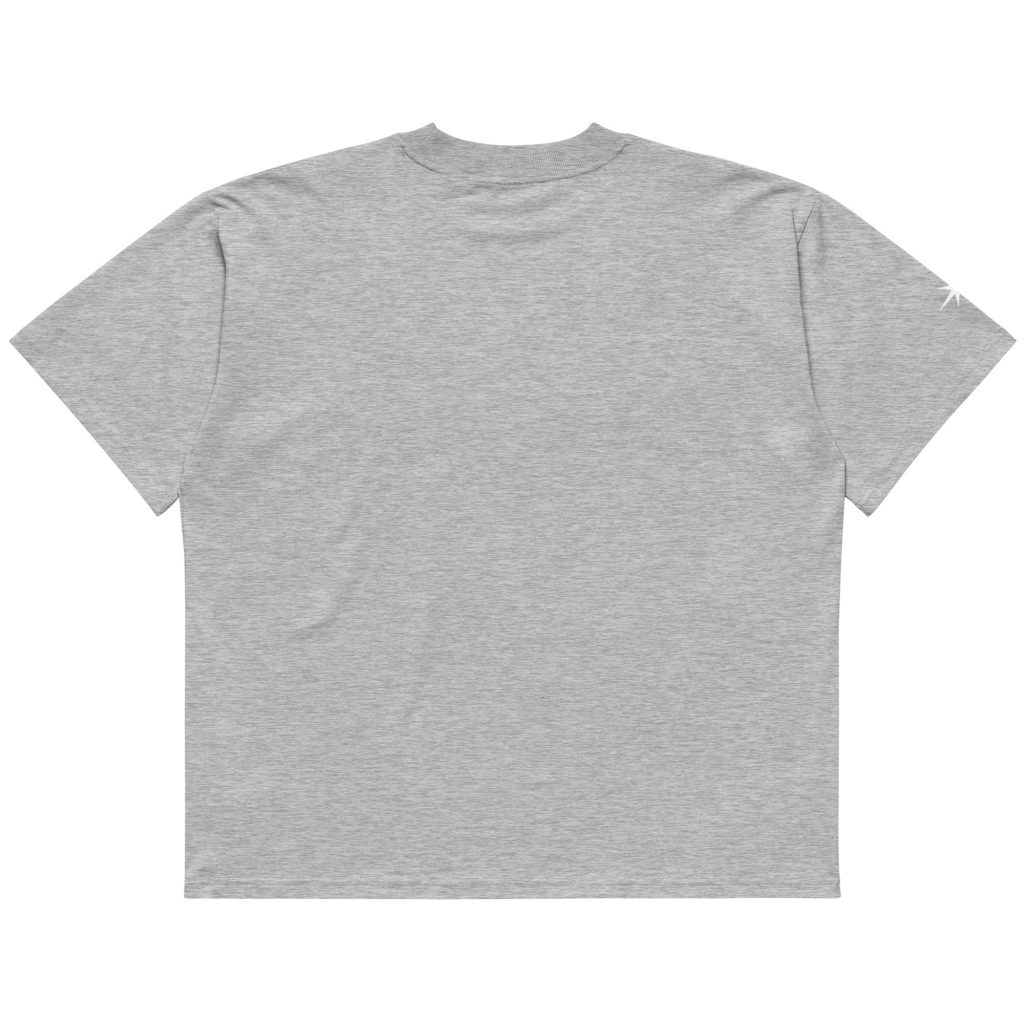 Soul Oversized T-Shirt Grau von SNAZZY CLOTHING – Rückansicht