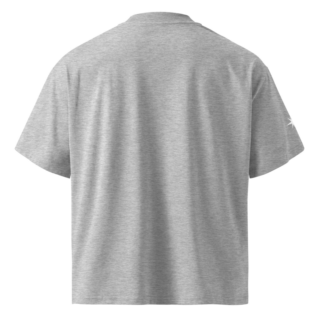 Soul Oversized T-Shirt Grau von SNAZZY CLOTHING – Rückansicht