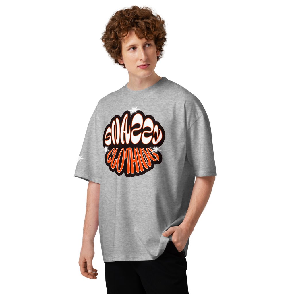 Soul Oversized T-Shirt Grau von SNAZZY CLOTHING – Vorderansicht