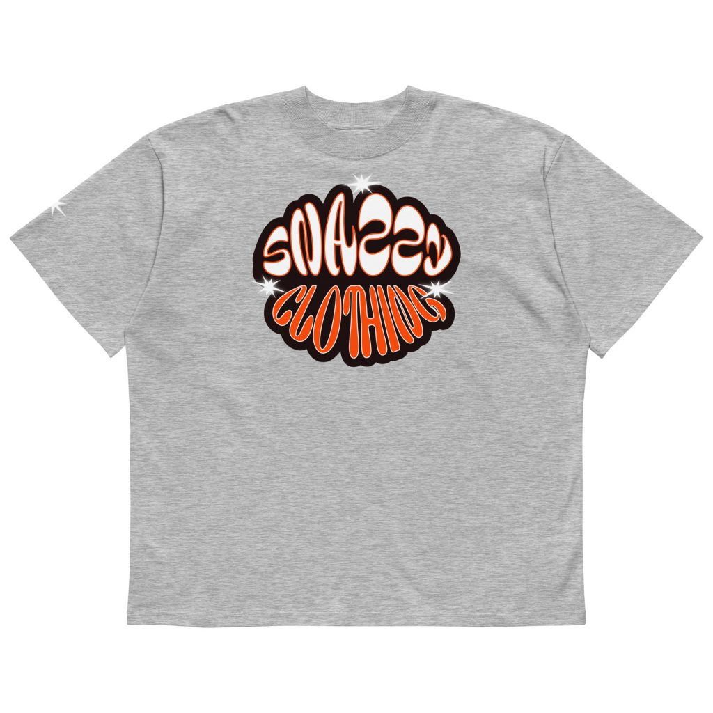 Soul Oversized T-Shirt Grau von SNAZZY CLOTHING – Vorderansicht