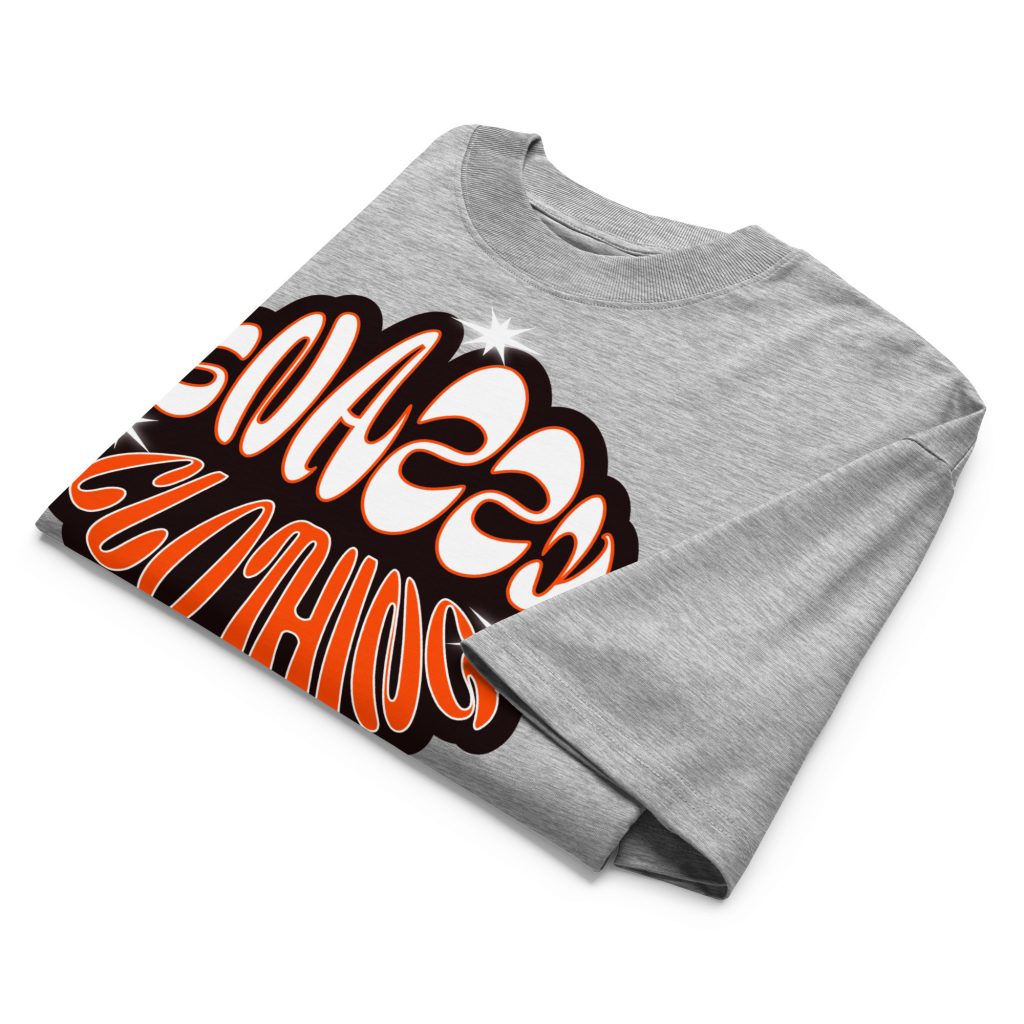 Soul Oversized T-Shirt Grau von SNAZZY CLOTHING – Vorderansicht