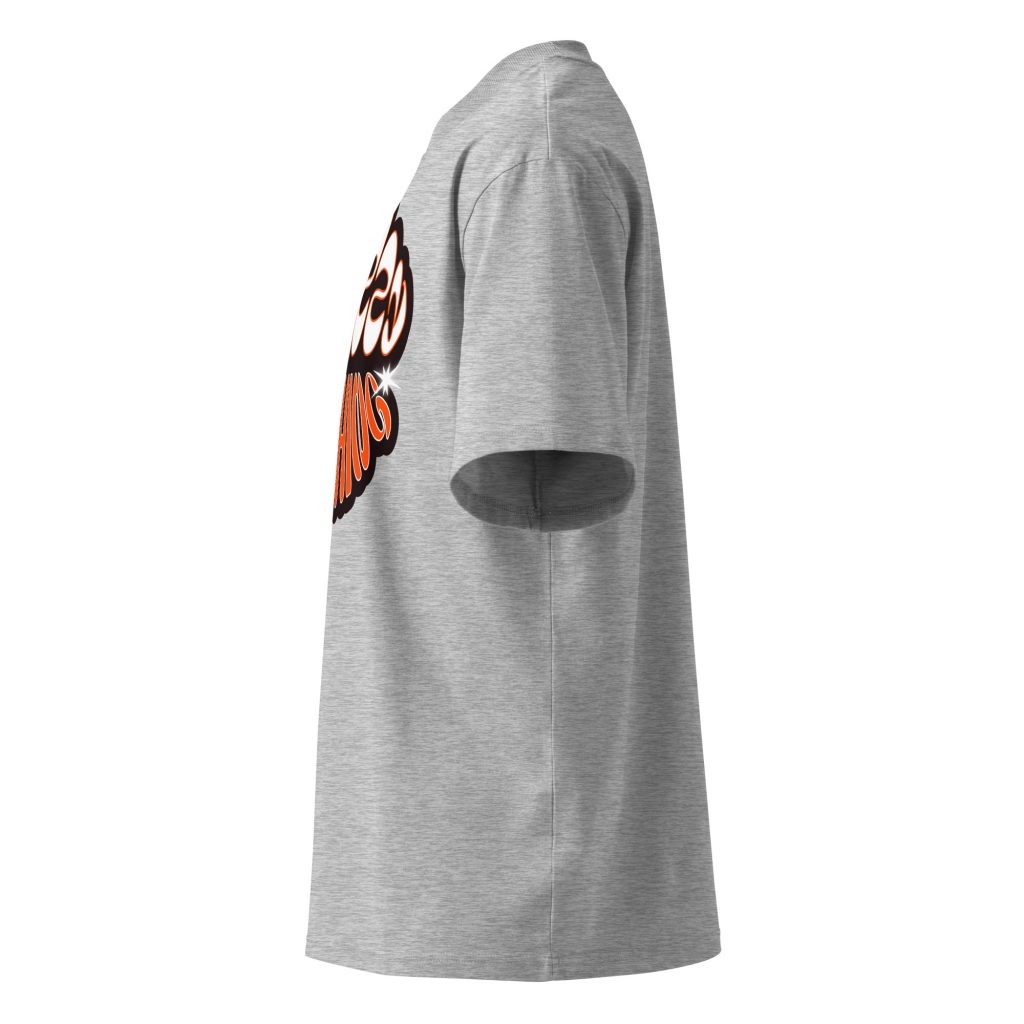 Soul Oversized T-Shirt Grau von SNAZZY CLOTHING – Seitenansicht