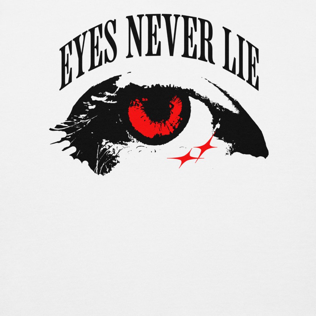 Eyes Never Lie Light Sweater Weiß von SNAZZY CLOTHING – Rückansicht