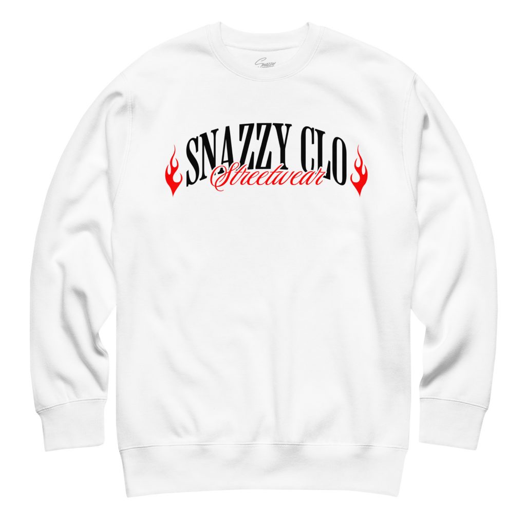 Eyes Never Lie Light Sweater Weiß von SNAZZY CLOTHING – Vorderansicht