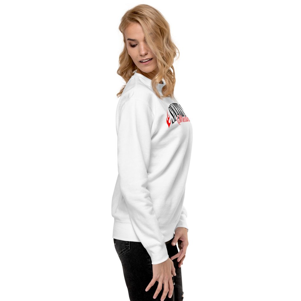 Eyes Never Lie Light Sweater Weiß von SNAZZY CLOTHING – Seitenansicht