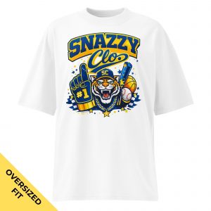 CHEERING TIGER OVERSIZED T-SHIRT