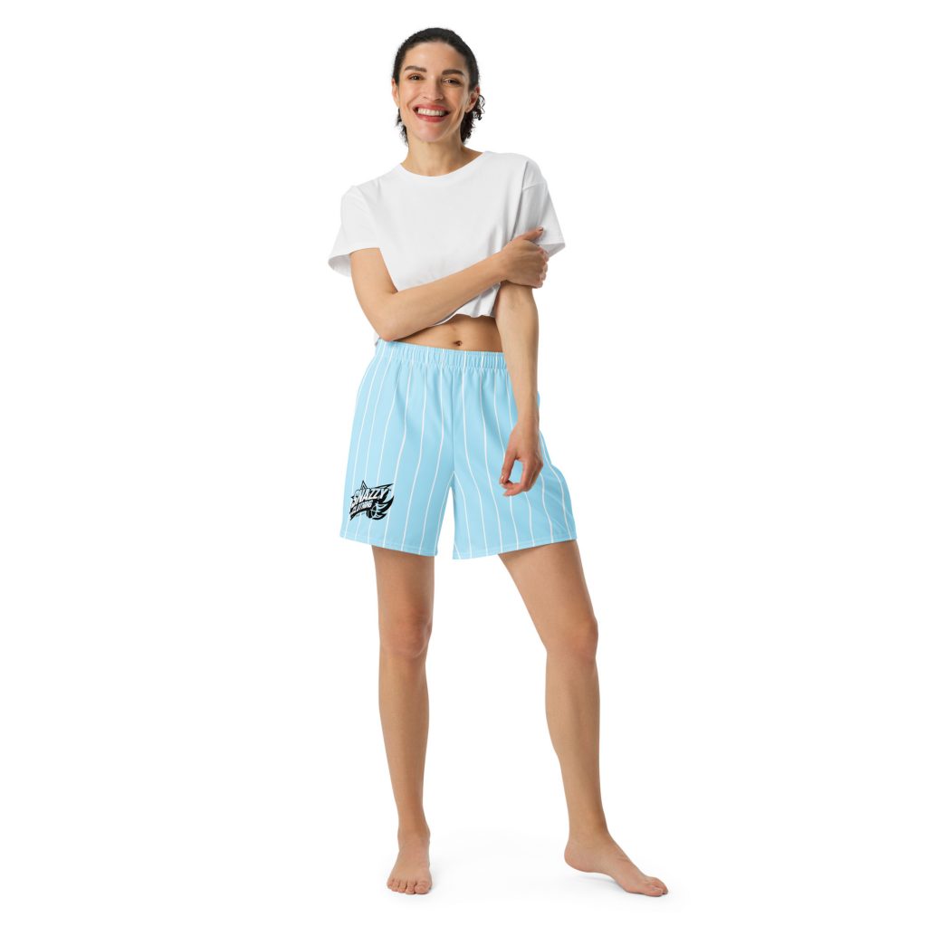 Fireball Shorts Hellblau von SNAZZY CLOTHING – Vorderansicht