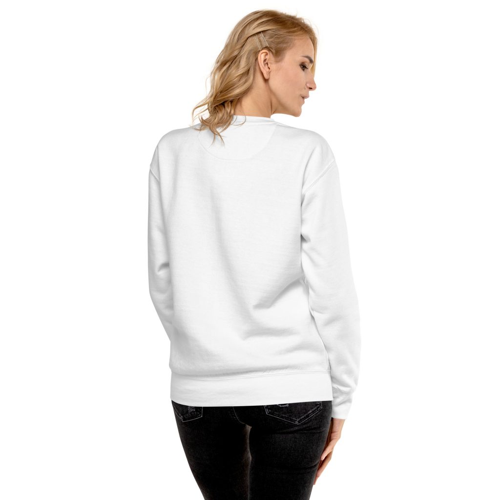 Fireball Light Sweater Weiß von SNAZZY CLOTHING – Rückansicht