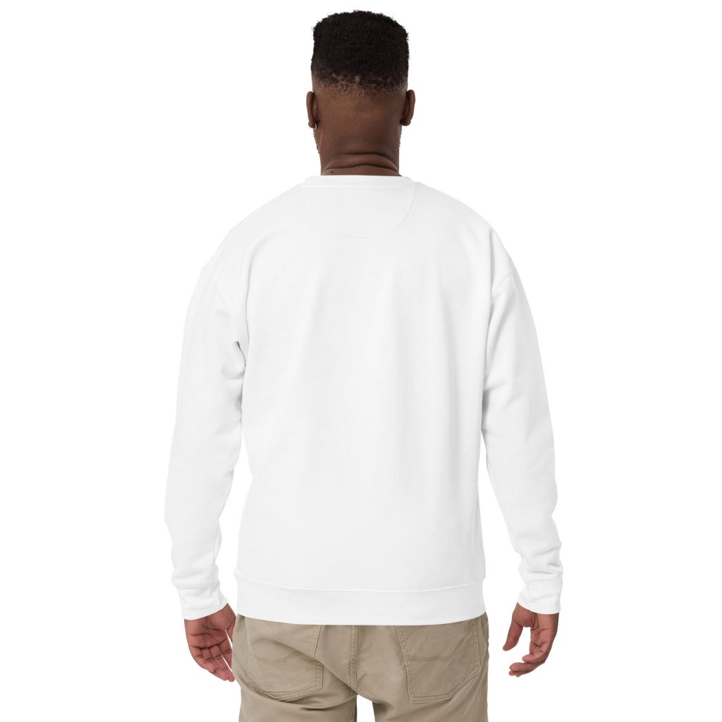Fireball Light Sweater Weiß von SNAZZY CLOTHING – Rückansicht