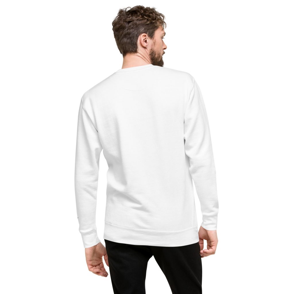 Fireball Light Sweater Weiß von SNAZZY CLOTHING – Rückansicht