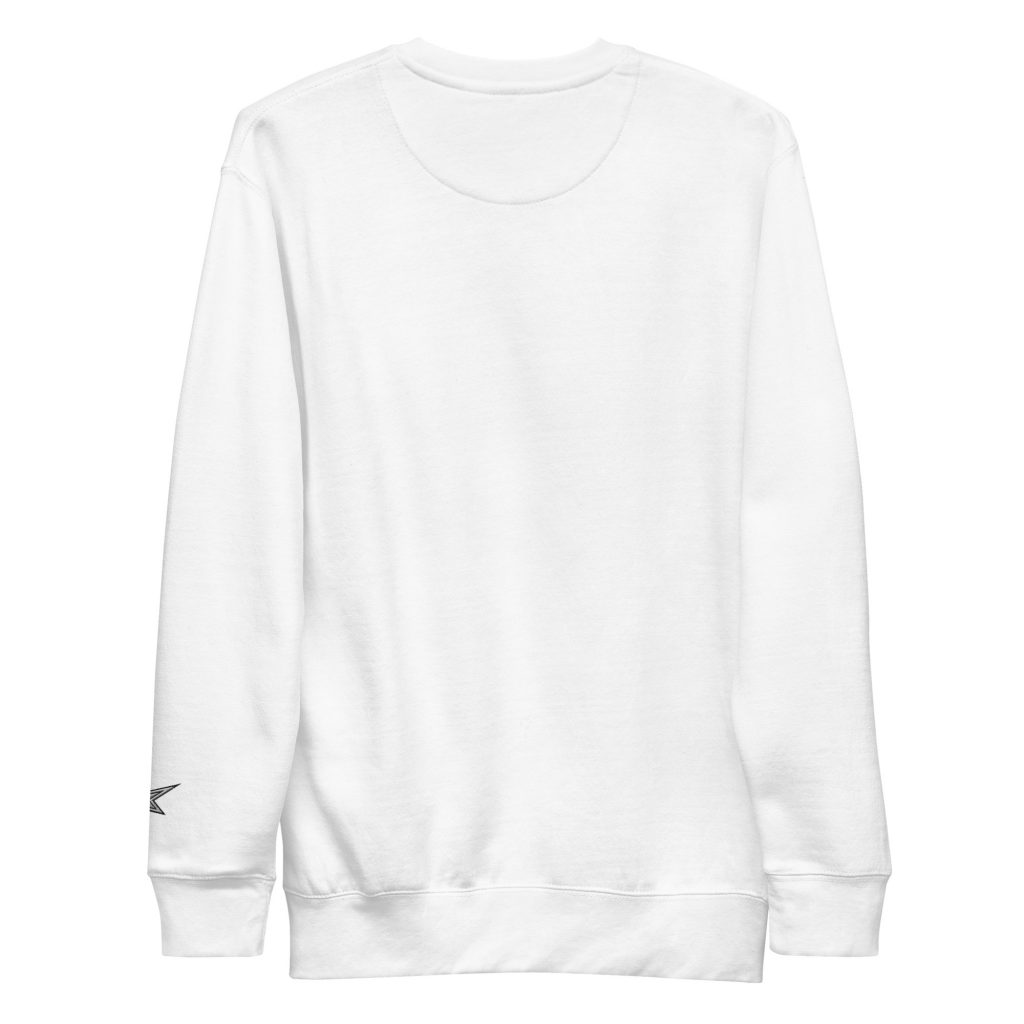 Fireball Light Sweater Weiß von SNAZZY CLOTHING – Rückansicht