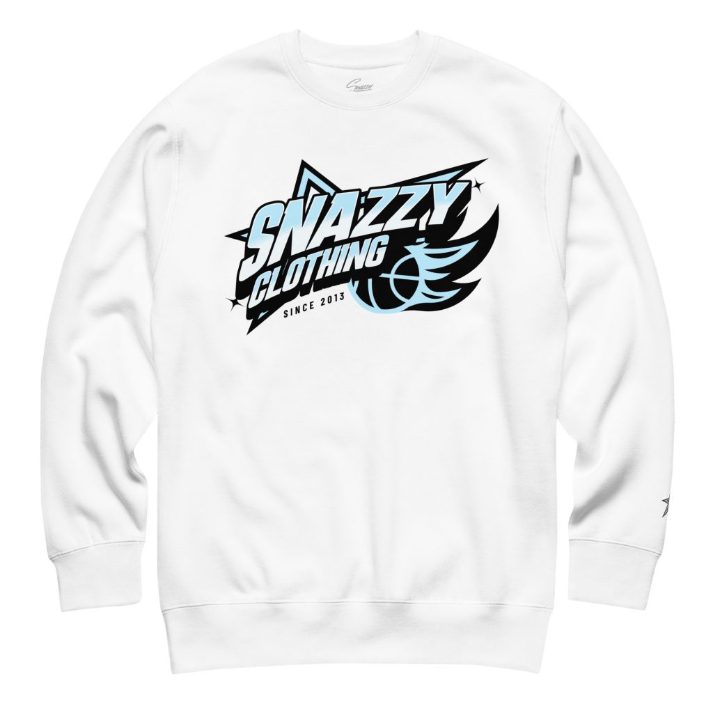 Fireball Light Sweater Weiß von SNAZZY CLOTHING – Vorderansicht