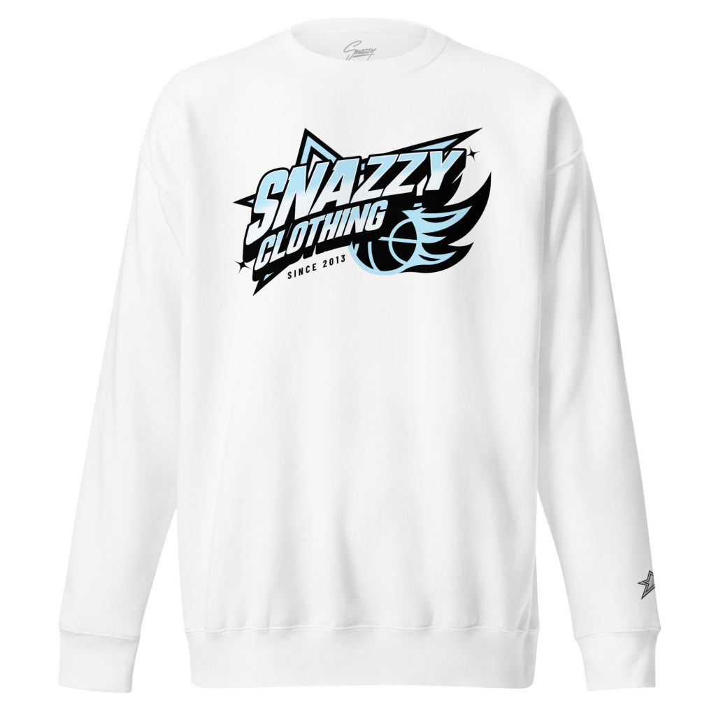 Fireball Light Sweater Weiß von SNAZZY CLOTHING – Vorderansicht