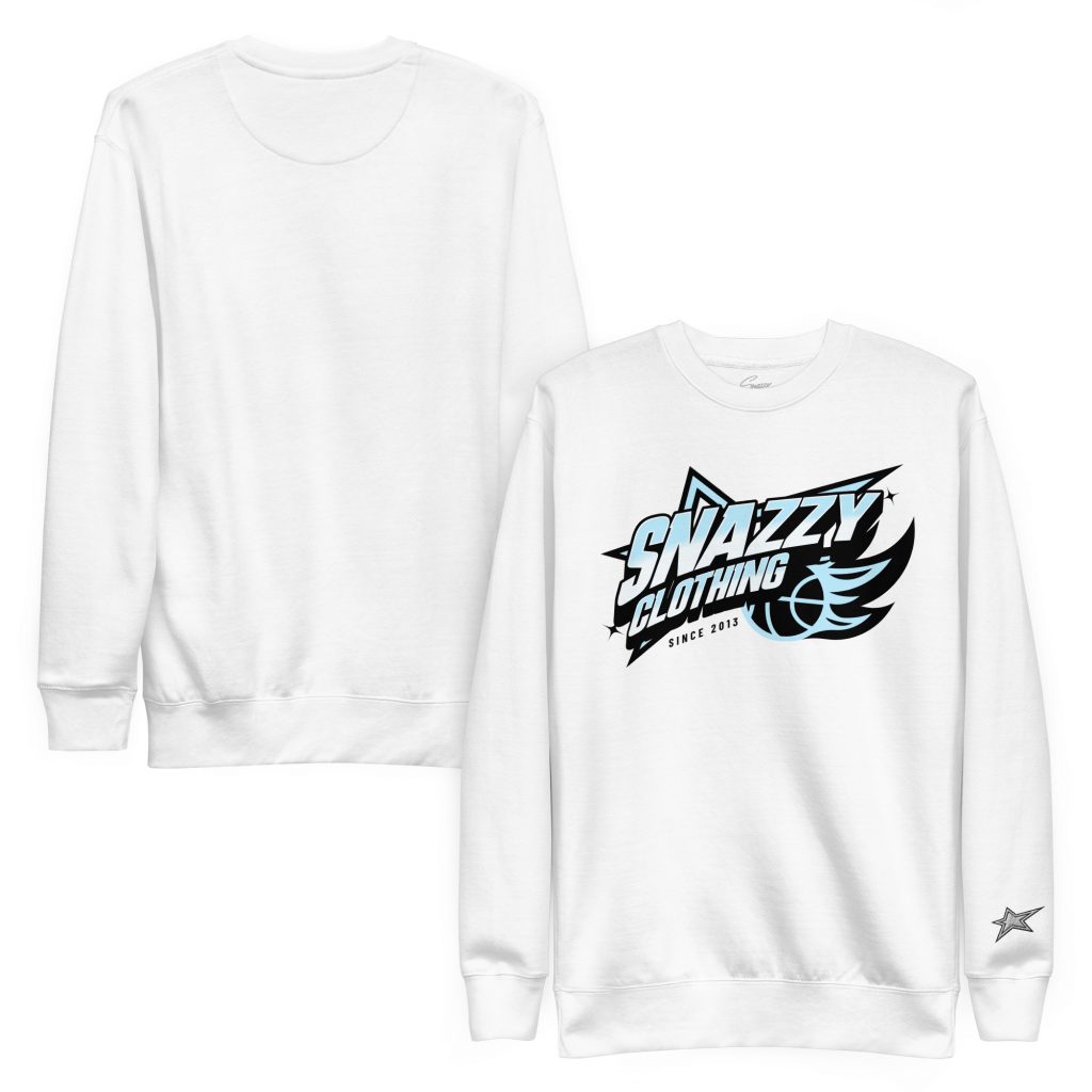 Fireball Light Sweater Weiß von SNAZZY CLOTHING – Rückansicht