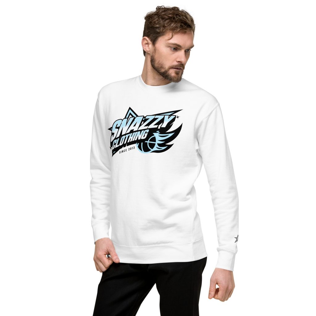 Fireball Light Sweater Weiß von SNAZZY CLOTHING – Vorderansicht