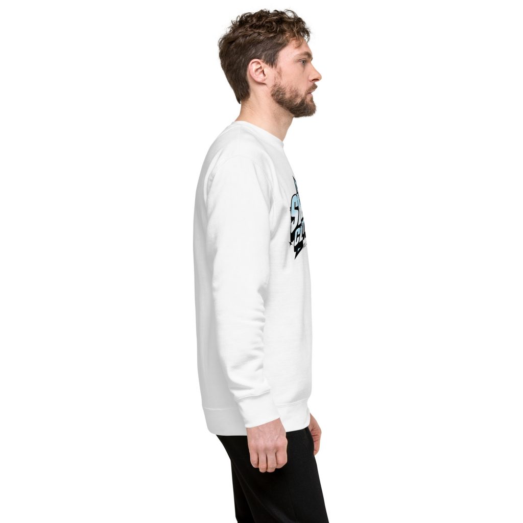 Fireball Light Sweater Weiß von SNAZZY CLOTHING – Seitenansicht