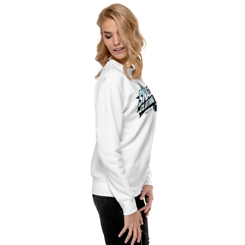 Fireball Light Sweater Weiß von SNAZZY CLOTHING – Seitenansicht