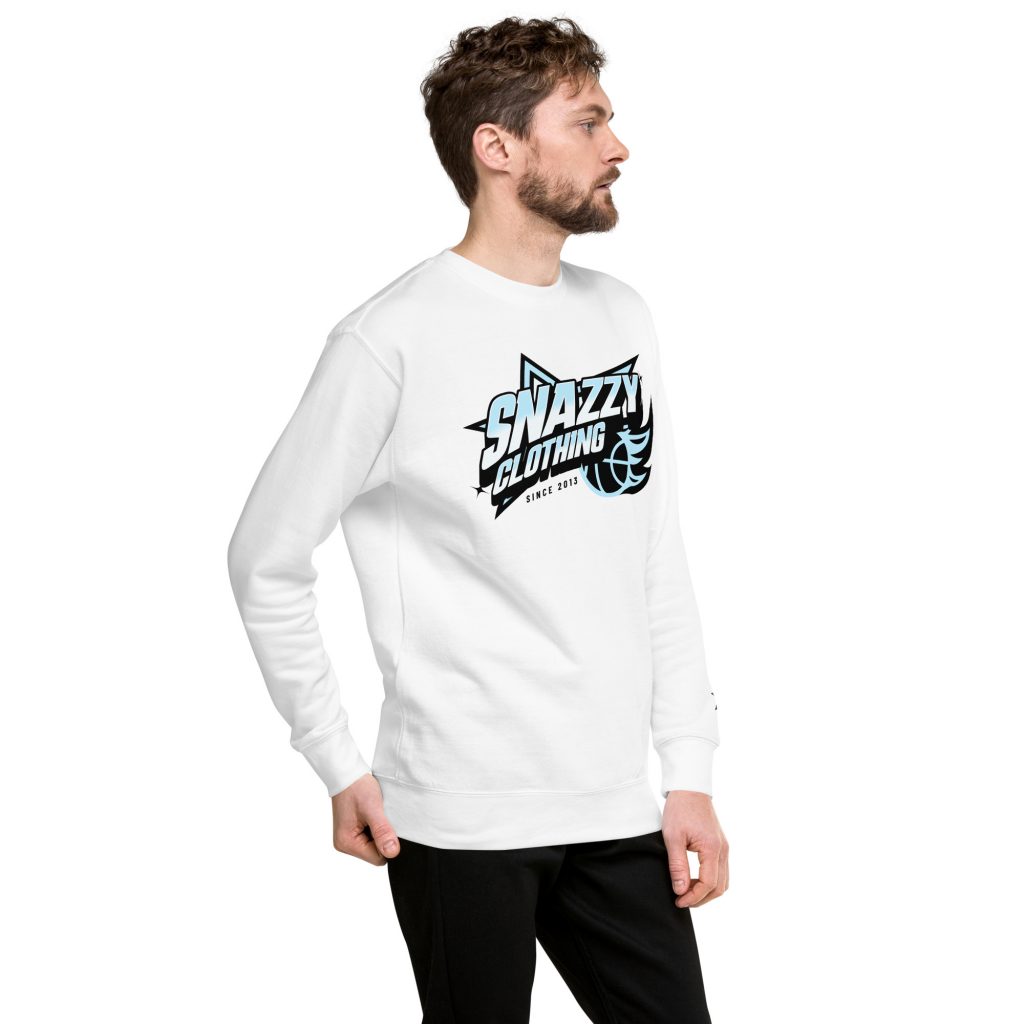 Fireball Light Sweater Weiß von SNAZZY CLOTHING – Vorderansicht