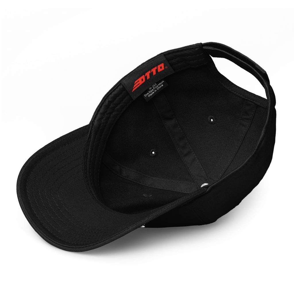 Strong Baseball Cap Schwarz von SNAZZY CLOTHING – Detailansicht