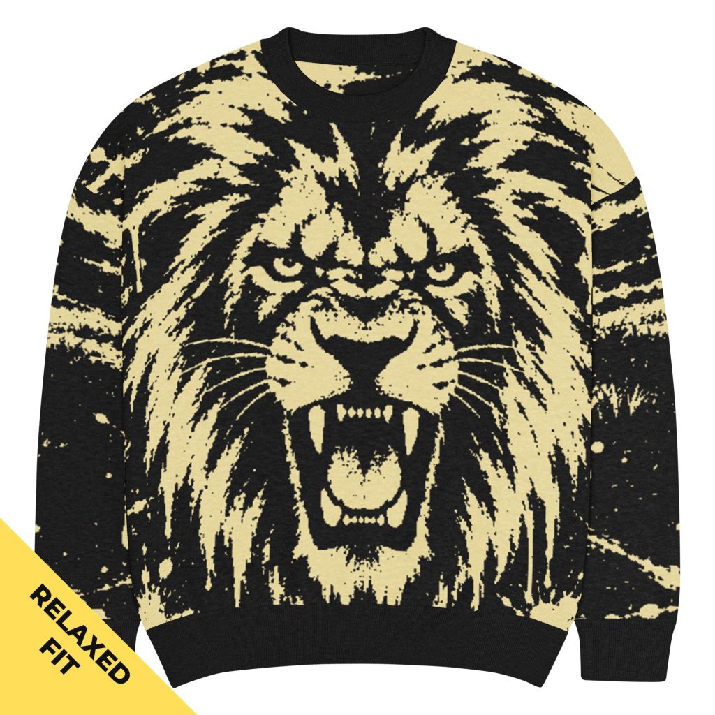 LION KNITTED CREWNECK SWEATER