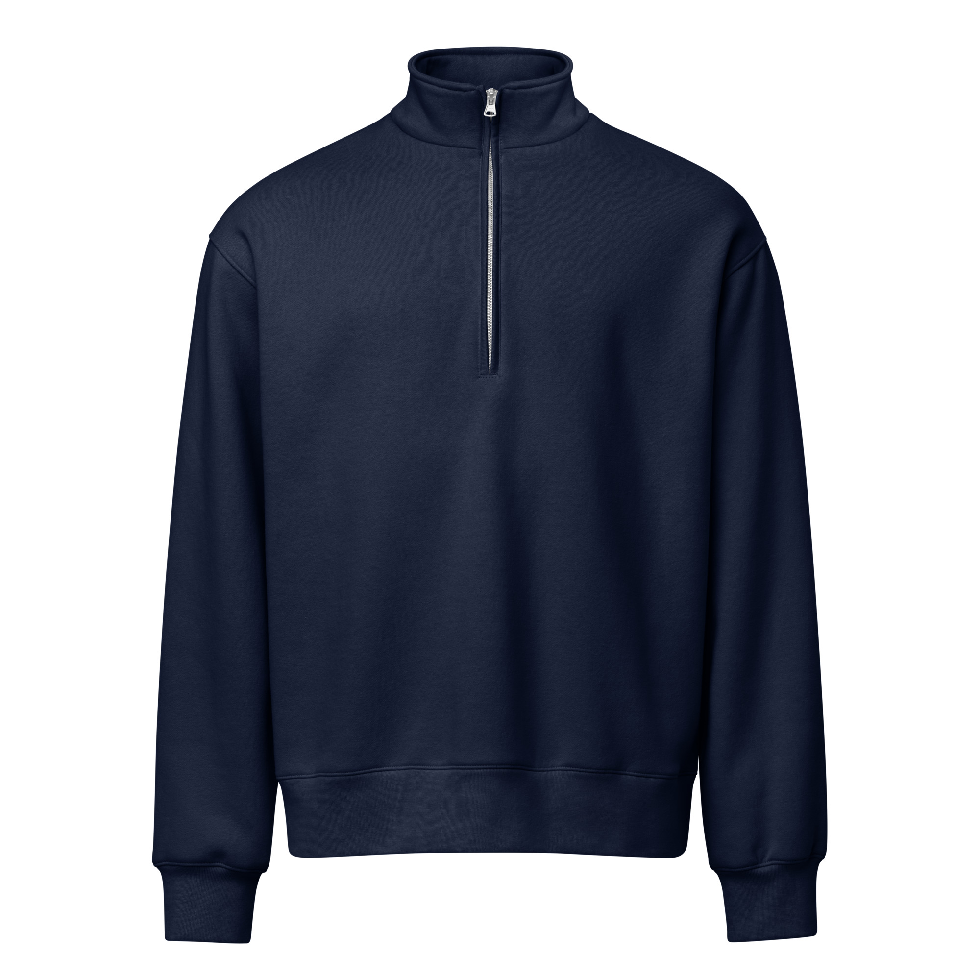 Grumpy Angel Half-Zip Pullover Navy von SNAZZY CLOTHING – Vorderansicht