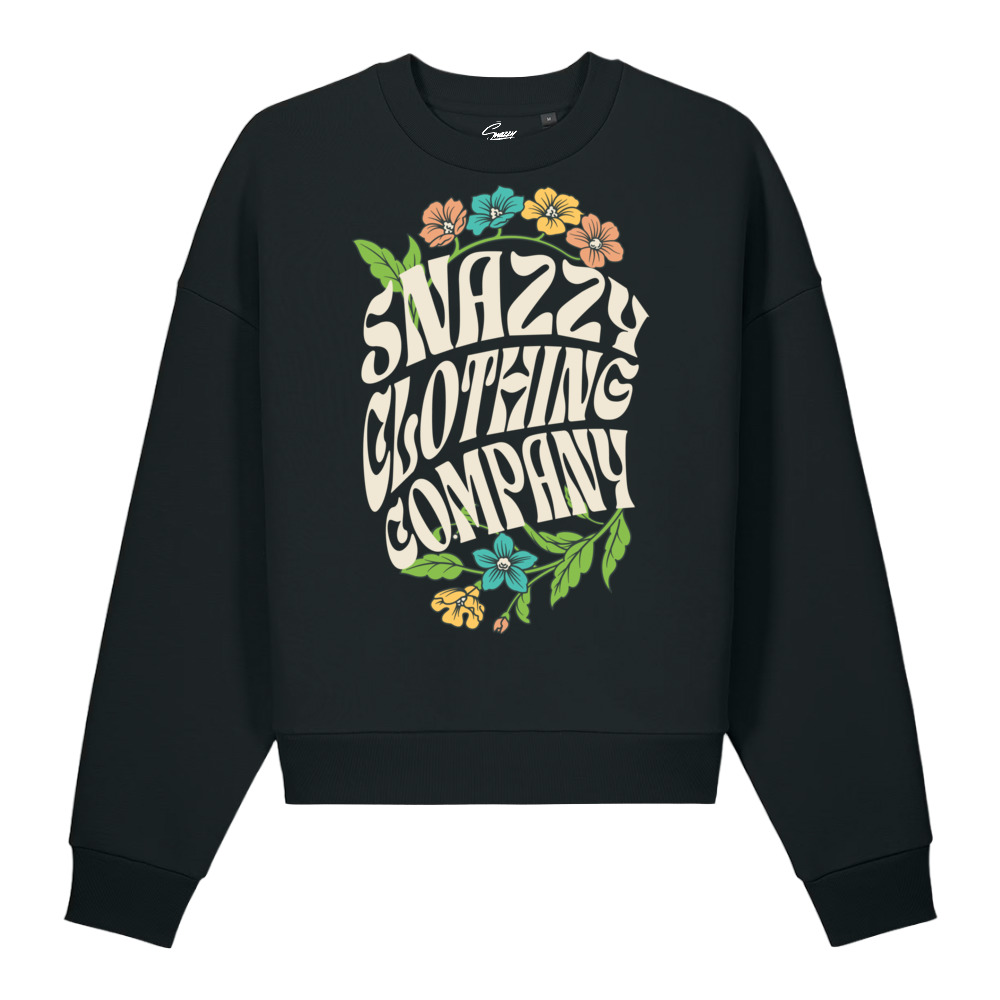 RETRO FLOWERS HEAVYWEIGHT SWEATER