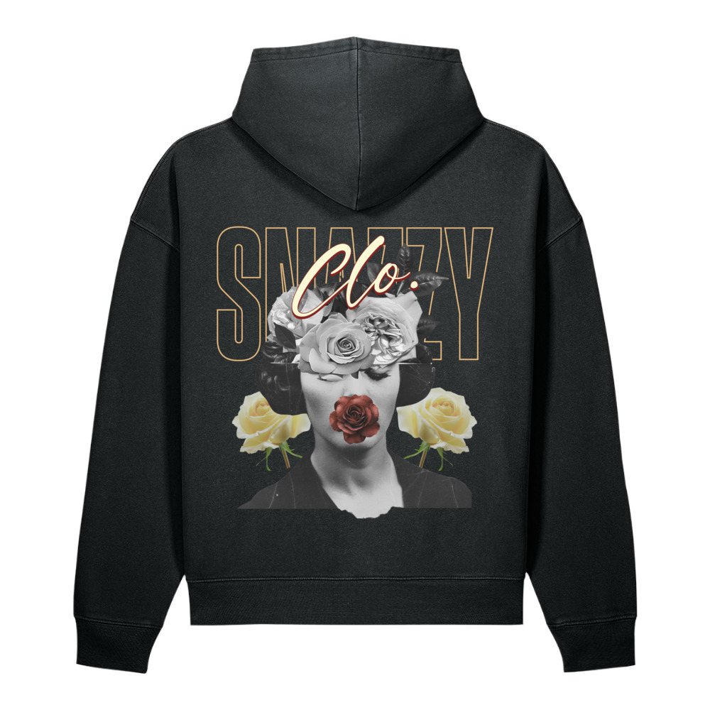 ROSE COLLAGE VINTAGE HOODIE